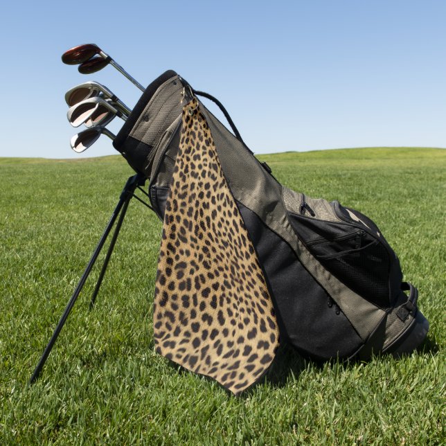 Serviette De Golf Imprimé guépard (Vert)