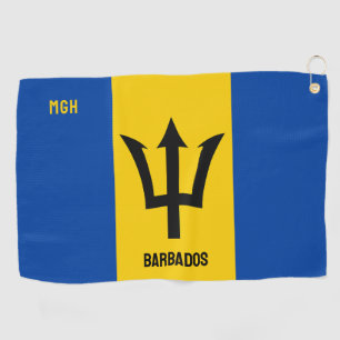 Serviette De Golf Indicateur Monogramme Barbade personnalisé