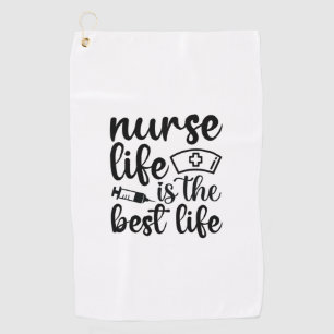Serviette De Golf Infirmière Cadeau Infirmière Vie Est La Meilleure 