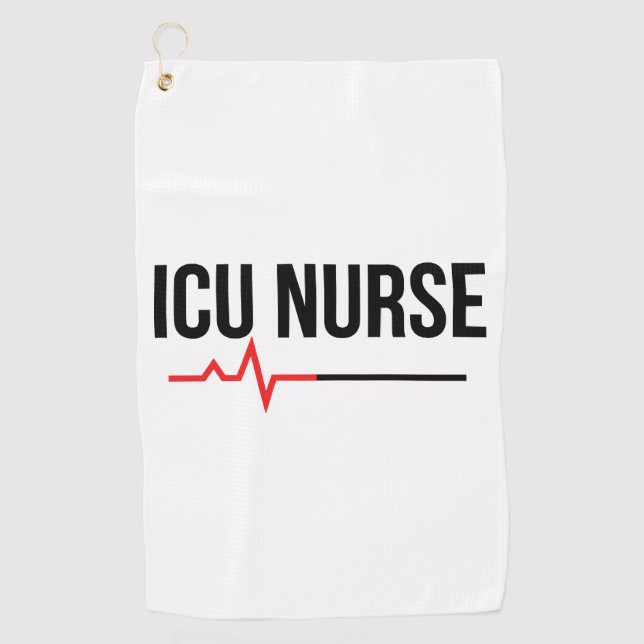 Serviette De Golf Infirmière de l'ICU (Devant)