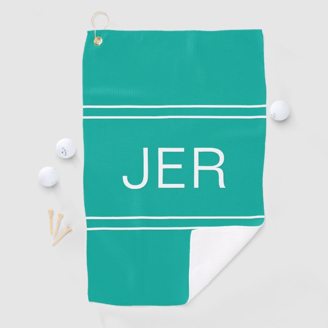 Serviette De Golf Initiales Monogrammes Golfeur de Style Sportives S (En situation)