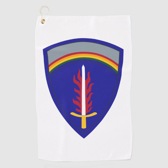 Serviette De Golf Insigne Army Europe USAREUR (Devant)