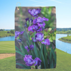 Serviette De Golf Iris Violet Téléchargez Votre Propre Photo Image P
