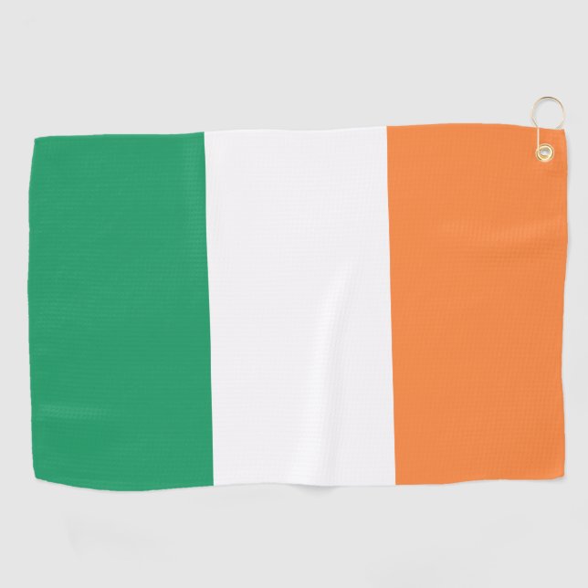 Serviette De Golf Irlande National Flag, standard irlandais, bannièr (Horizontal)