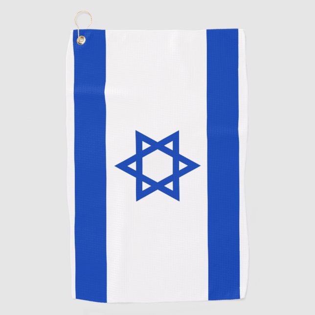 Serviette De Golf Israel flag  (Devant)