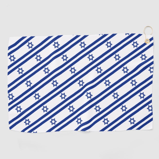 Serviette De Golf Israeli Flag (Horizontal)