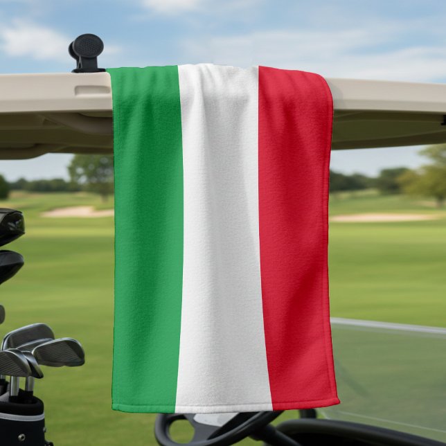 Serviette De Golf Italie Drapeau italien Rouge Blanc Vert Italia (Créateur téléchargé)