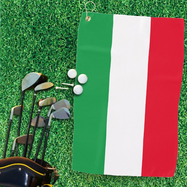 Serviette De Golf Italie Drapeau italien Rouge Blanc Vert Italia (Italy Italian Flag Red White Green Italia Golf Towel)