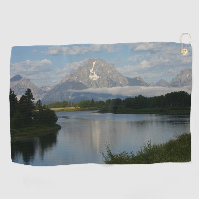 Serviette De Golf Jackson Hole River au parc national de Grand Teton (Horizontal)