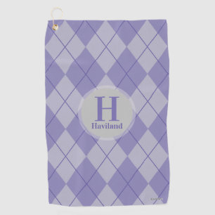 Serviette de golf Jacquard avec nom et initiale -