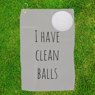 Serviette De Golf J'Ai Des Boules Propres Cadeau Drôle Humour