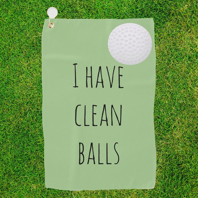Serviette De Golf J'Ai Des Boules Propres Cadeau Drôle Humour (Créateur téléchargé)