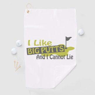 Serviette De Golf J'aime Big Putts Golf Humour