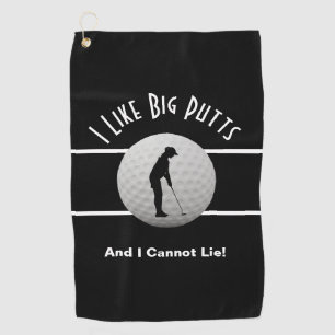 Serviette De Golf J'Aime Big Putts Golfer Sports Humour Pour Son Noi