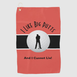 Serviette De Golf J'Aime Les Gros Putts Golfer Funny Sport Moderne R