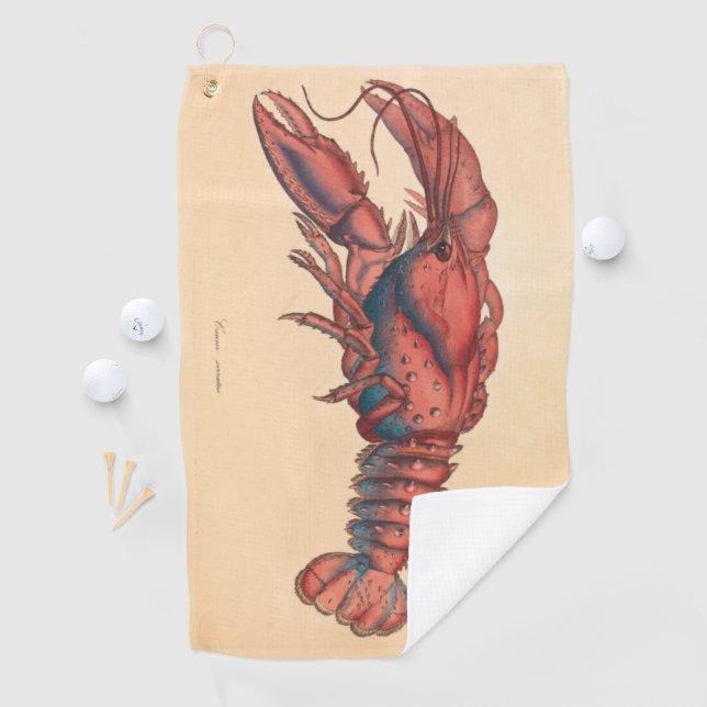 Serviette De Golf James Sowerby Homard serbé (En situation)