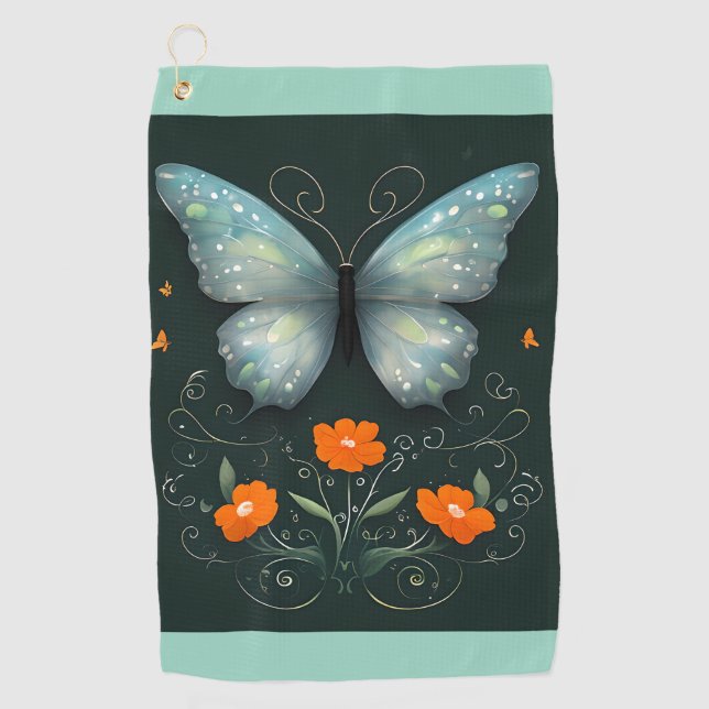Serviette De Golf Jardin enchanté (Devant)