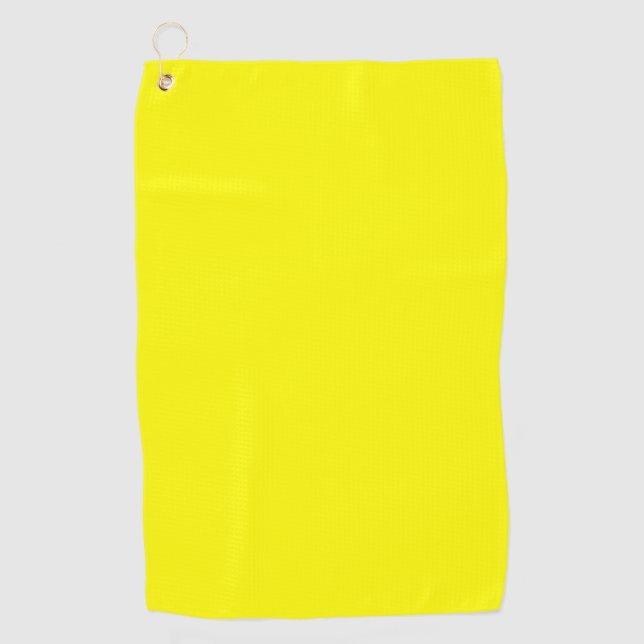 Serviette De Golf Jaune clair (couleur solide)  (Devant)
