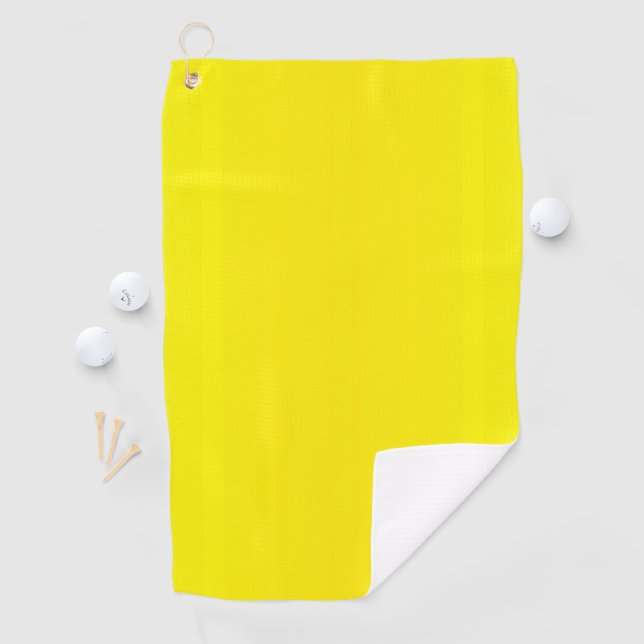 Serviette De Golf Jaune Ensoleillé (En situation)
