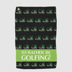 Serviette De Golf Je Préférerais Être Golfing Golfing Modern Sports 