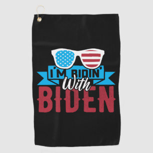 Serviette De Golf Je suis Ridin With Biden