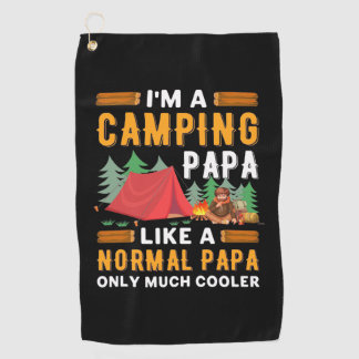 Serviette De Golf Je Suis Un Camping Papa