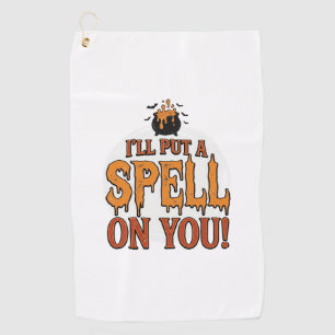 Serviette De Golf Je vais mettre un sortilège sur toi Halloween Chau
