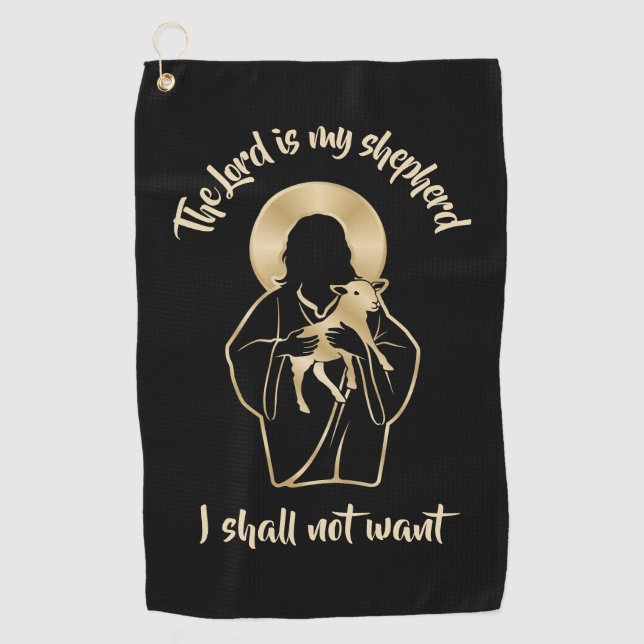 Serviette De Golf Jésus Berger (Devant)