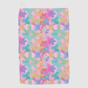 Serviette De Golf Joli Cravate-Dye Timbre rose Arc-en-ciel Motif