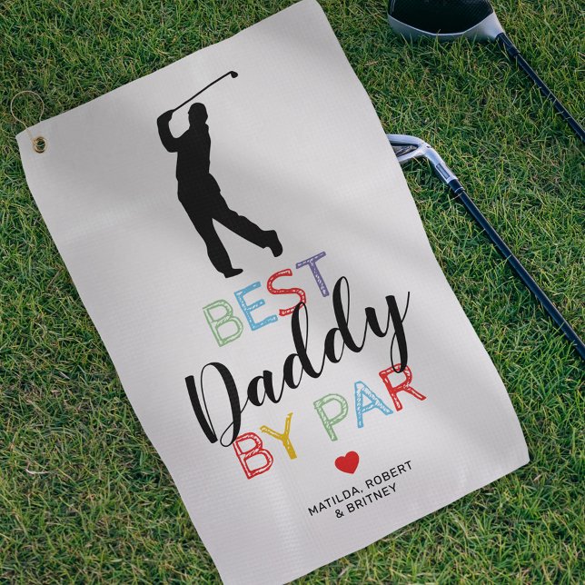 Serviette De Golf Joli Meilleur Papa Par Tapis de Golf (Créateur téléchargé)