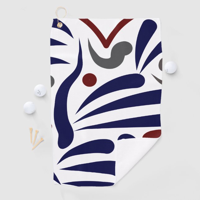 Serviette De Golf Joli motif abstrait (En situation)