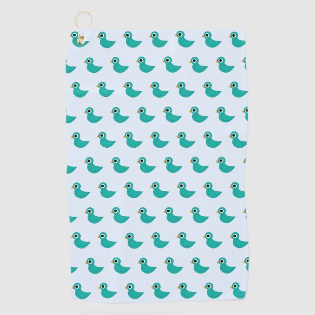 Serviette De Golf Joli oiseau bleu (Devant)