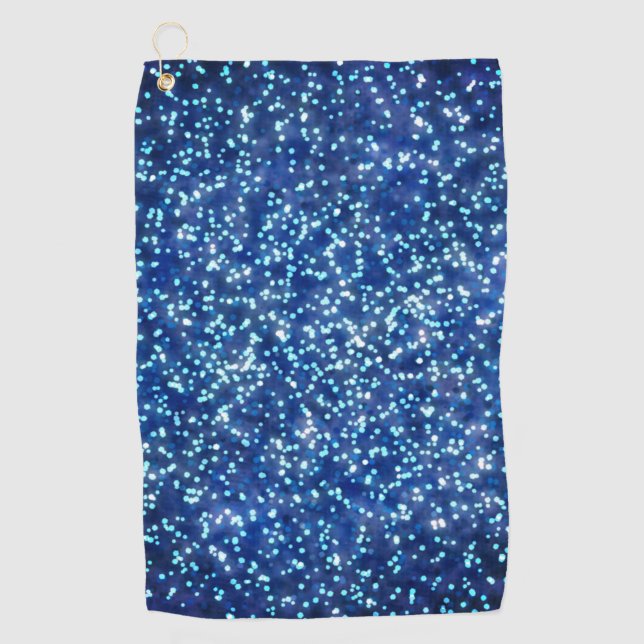 Serviette De Golf Jolie conception de Parties scintillant de minuit  (Devant)