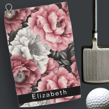 Jolie Pivoine Rose et Blanche Personnalisée