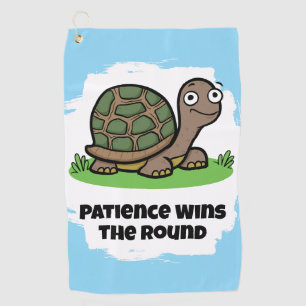 Serviette De Golf Jolie tortue : la patience remporte la manche