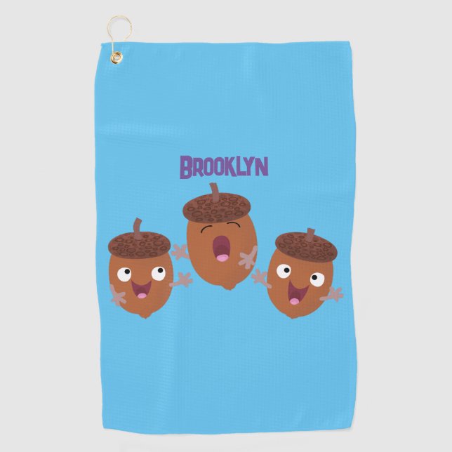 Serviette De Golf Jolies chansons chantent des chansons pour les enf (Devant)