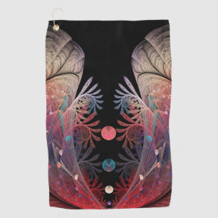 Serviette De Golf Jonglage Abstrait Moderne Fantaisie Art Fractal