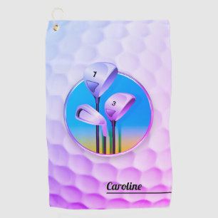 Serviette De Golf Joueuse de golf   Cadeau Sport Cool