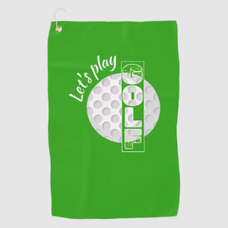 Serviette De Golf Jouons Golf Split Image Golf Ball