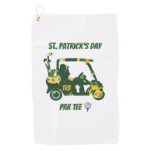 Jour de la Saint-Patrick Golf Par Tee Monogrammé