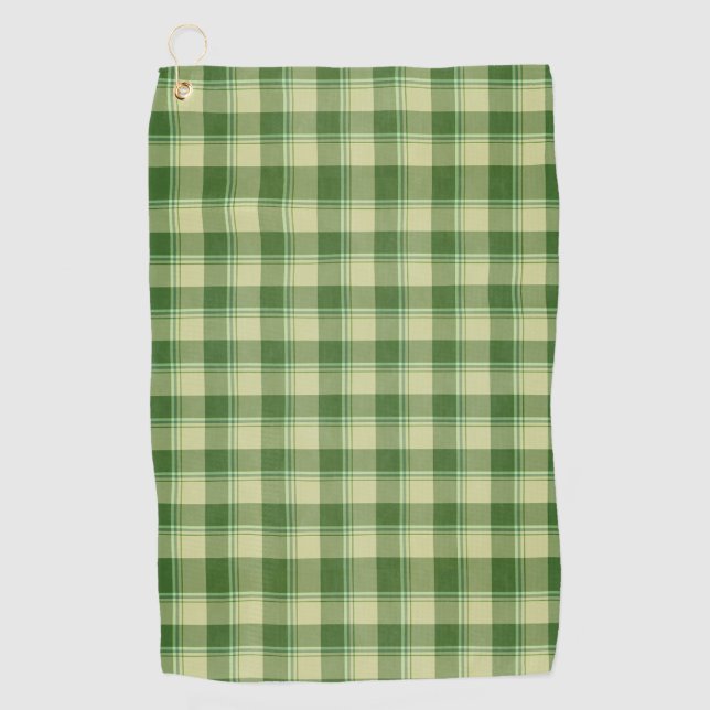 Serviette De Golf Journée de la Saint Patrick à Plaid Vert (Devant)