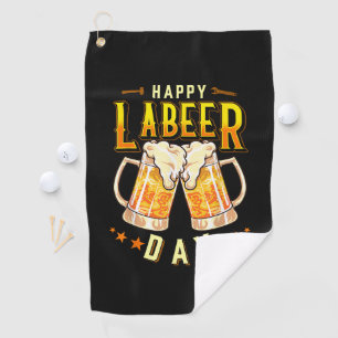 Serviette De Golf Joyeuse fête du Labeer drôle Fête du Travail