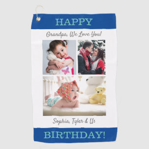 Serviette De Golf Joyeux Anniversaire Grand-Père Nous t'aimons ! Mes