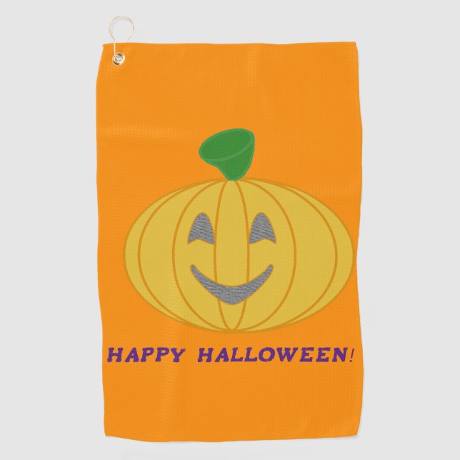 Serviette De Golf Joyeux Halloween (Devant)