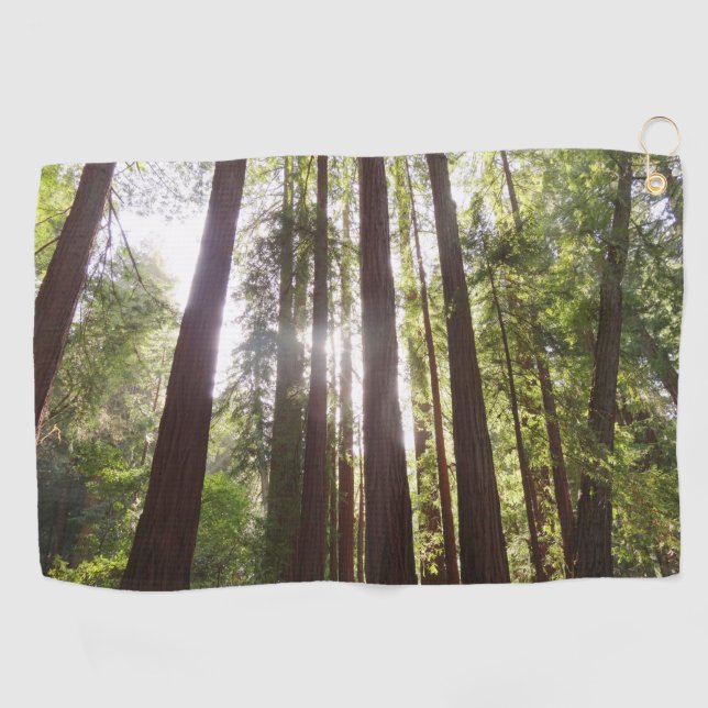 Serviette De Golf Jusqu'aux Séquoias le Matin (Horizontal)
