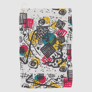 Serviette De Golf Kandinsky Small Worlds V Classic Abstrait