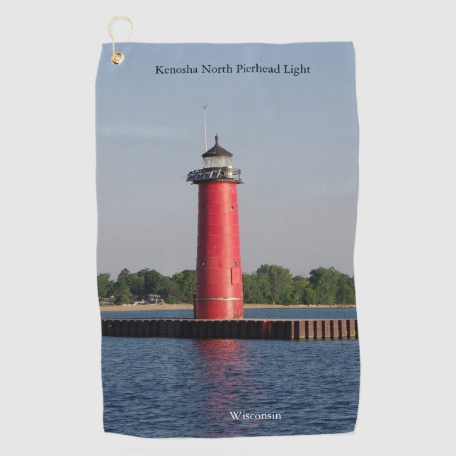 Serviette De Golf Kenosha North Pierhead Torchon de golf léger (Devant)