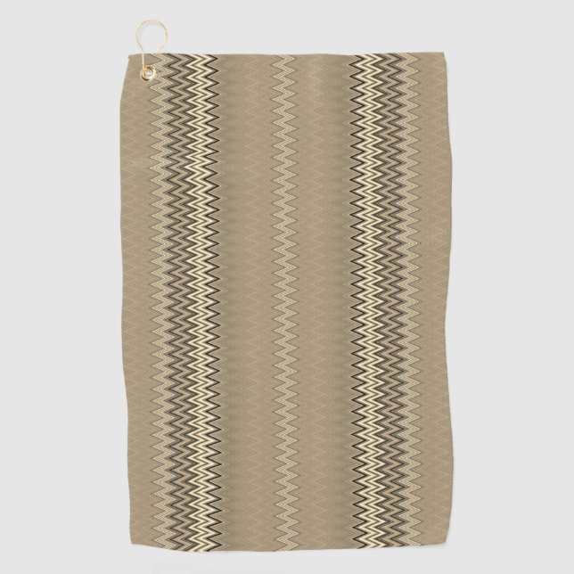 Serviette De Golf Khaki (Devant)