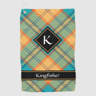 Serviette De Golf Kingfisher Tartan Golf Towel