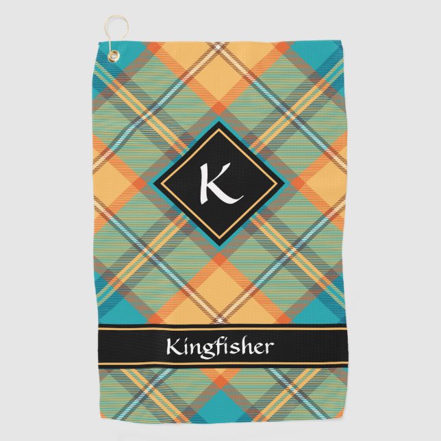 Serviette De Golf Kingfisher Tartan Golf Towel (Devant)